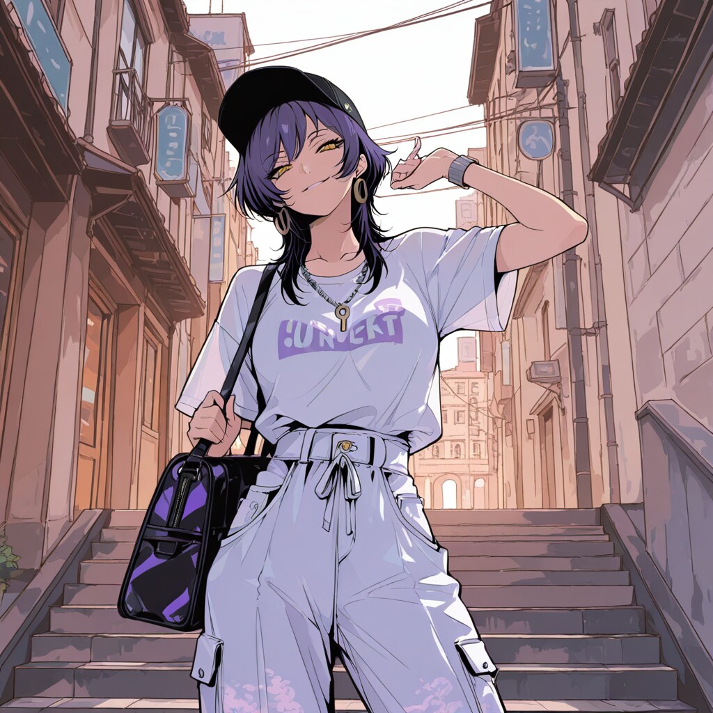 ストリート×スポーティー夏コーデ