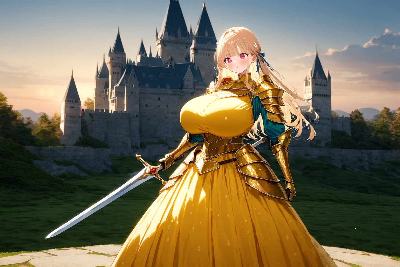 剣と鎧とプリンセスと | の人気AIイラスト・グラビア