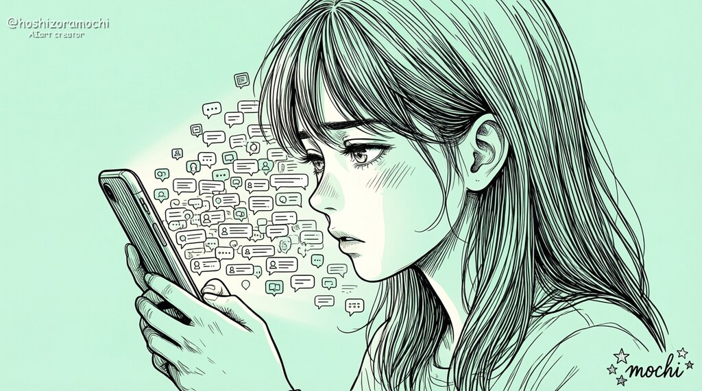 心の中では悲鳴をあげてた📱