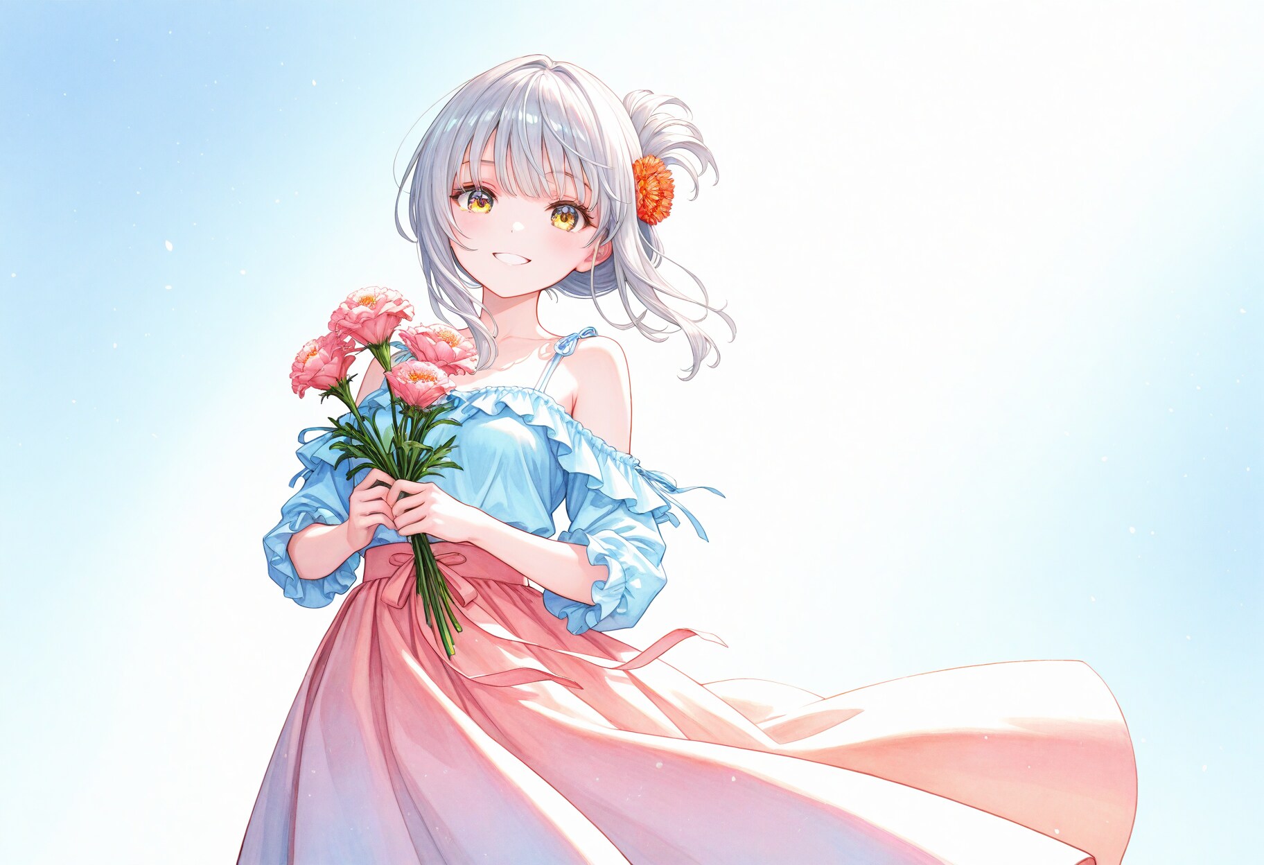 看板娘　flowers