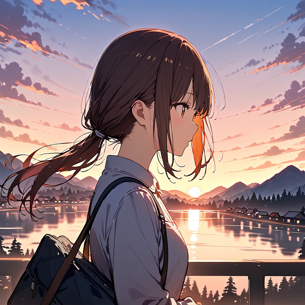 夕暮れの帰り道