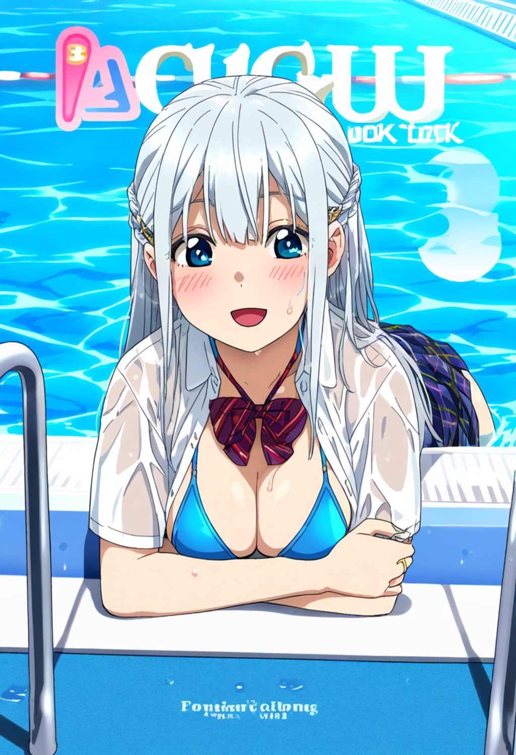 雑誌の表紙風に 「雑誌 人魚 ～制服特集～」(嘘)