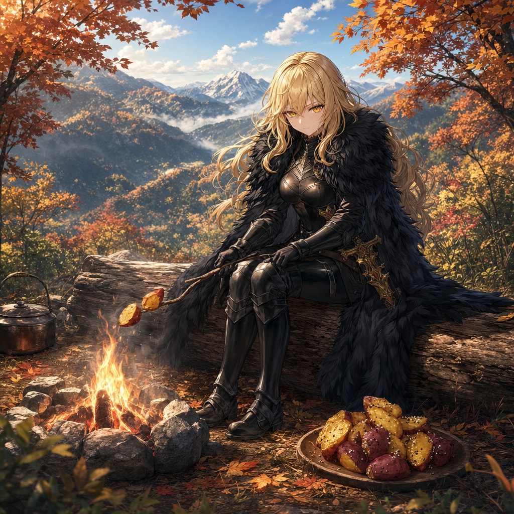 焚火で芋焼き | の人気AIイラスト・グラビア