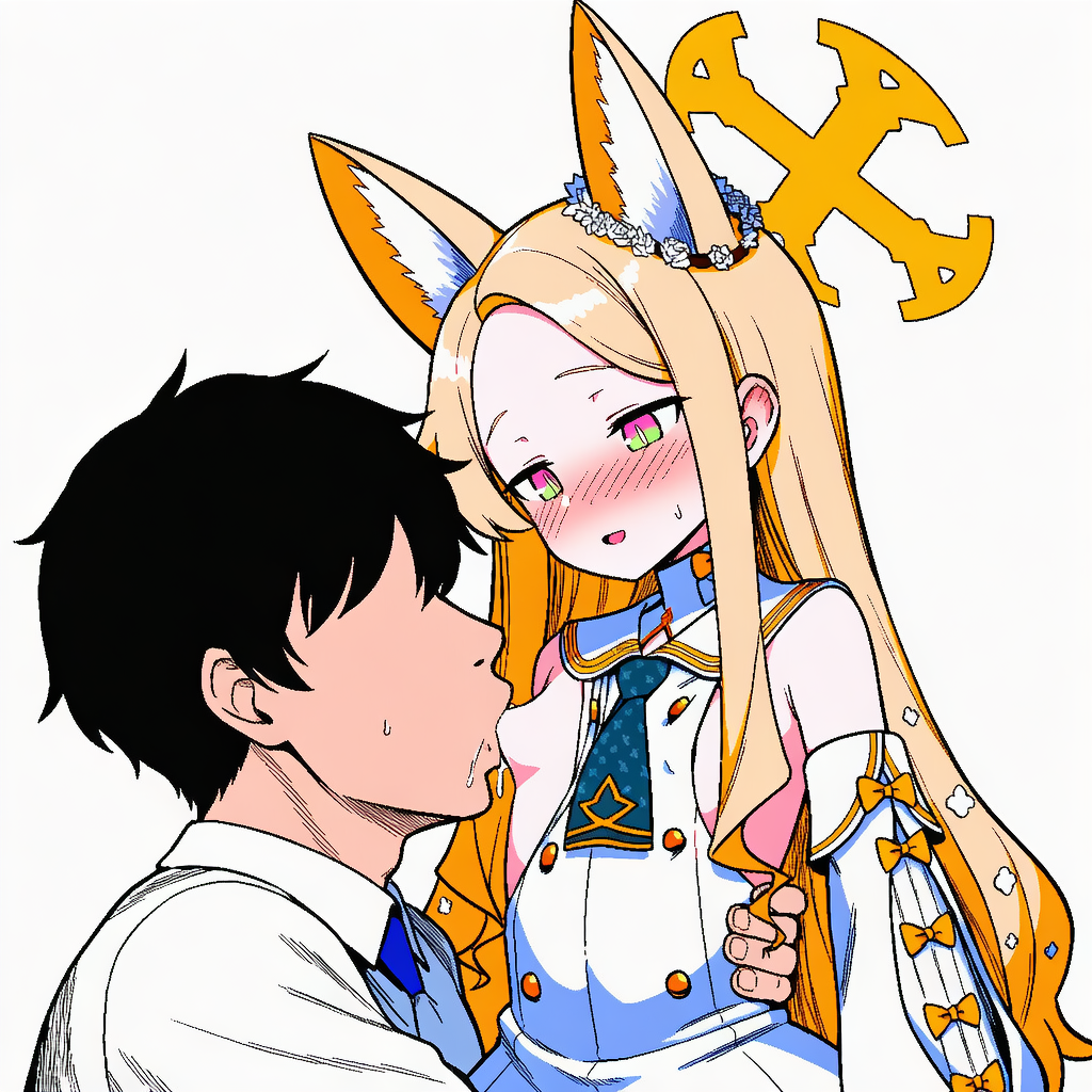 セイアの乳を吸う先生