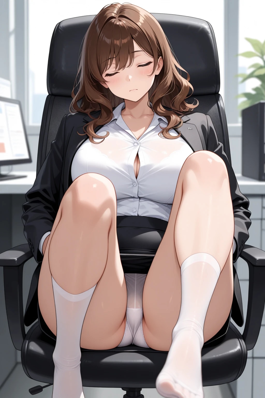 目をつぶって挑戦