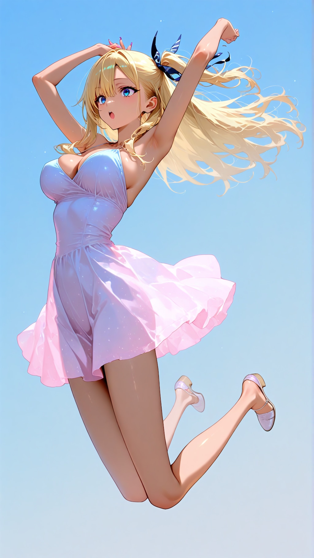 ジャンプするナミちゃん