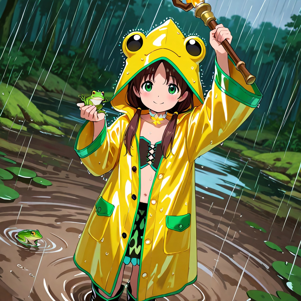 初夏と魔女の暮らし[雨具②]