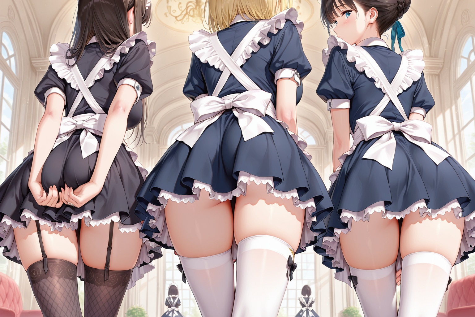 メイドさんの職場に体験学習 | の人気AIイラスト・グラビア