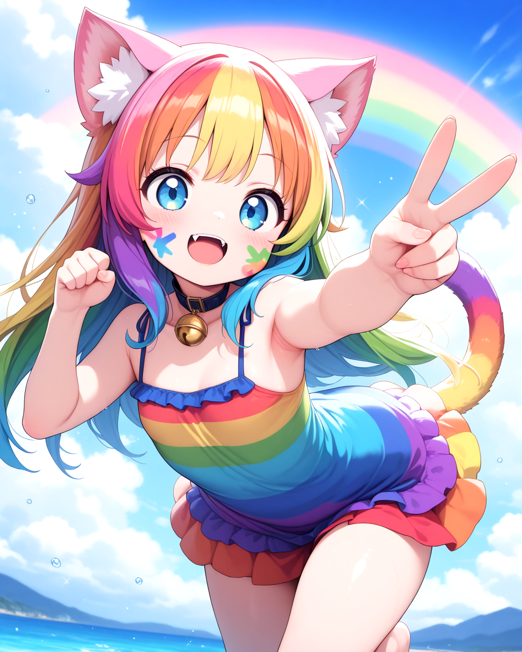 カラフルねこ♡