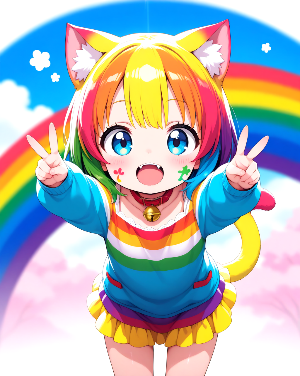 カラフルねこ♡