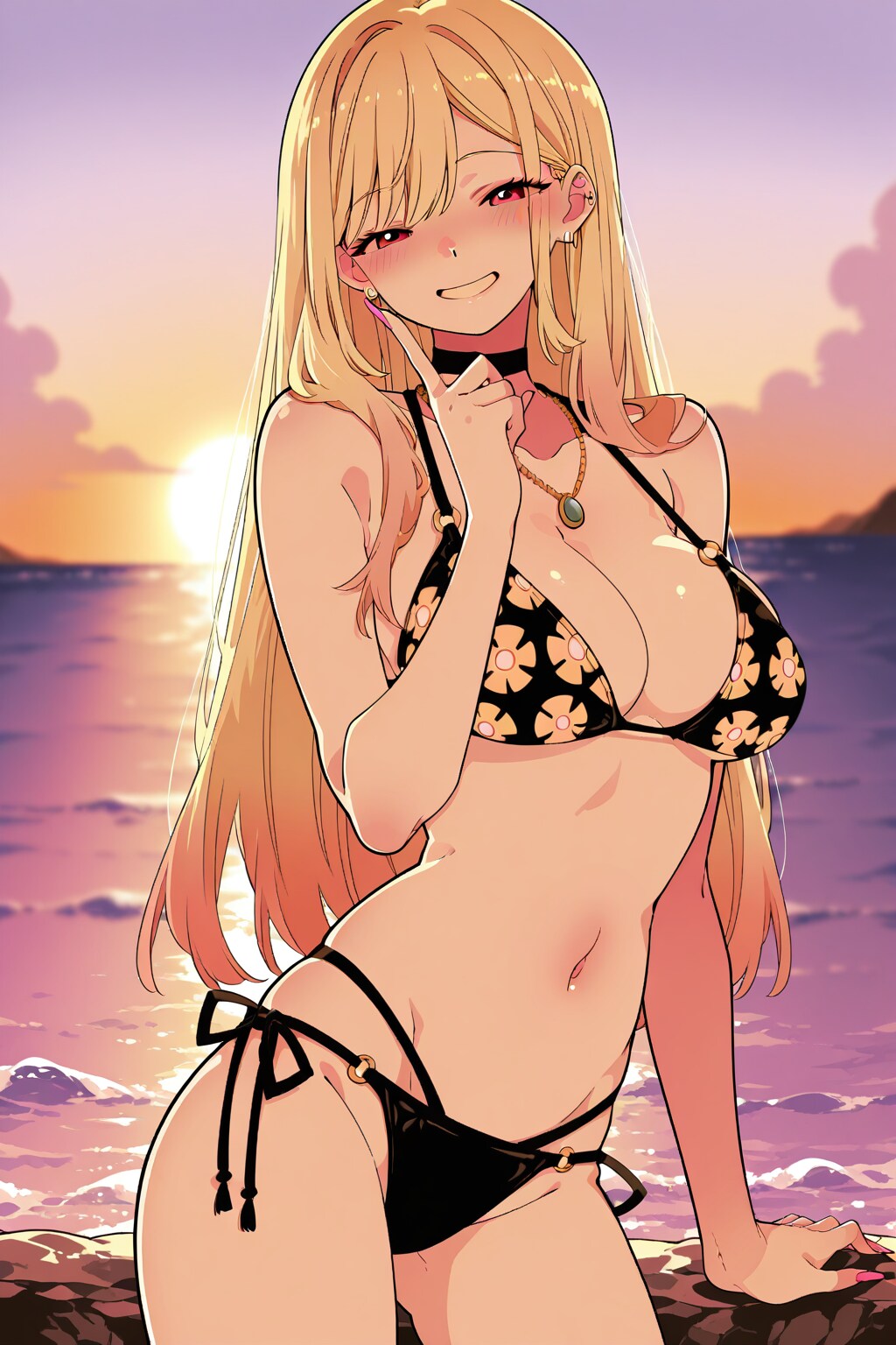 APRICOTでサンセットビーチ海夢ちゃん🌅👙❤️