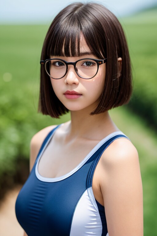 水着の人