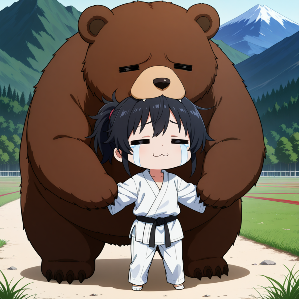 子熊のそばには母熊がいます。