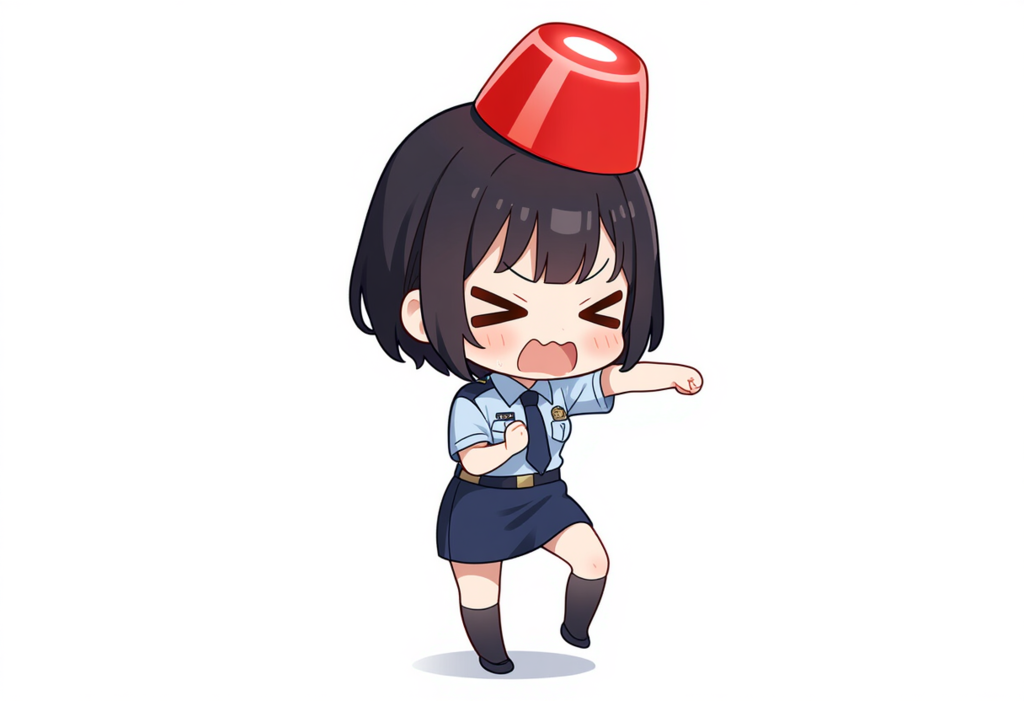 抵抗するつもりですか？！このパトランプちゃんに勝てるとでも？！無駄な抵抗は止めてさっさとお縄に着きなさい！👊ｼｭｯｼｭｯ