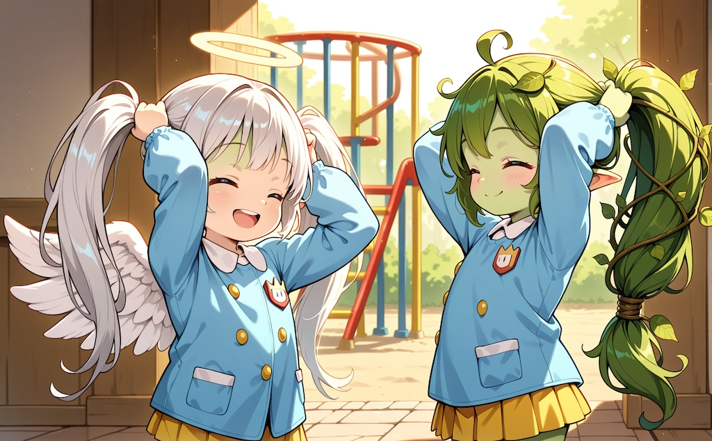 つのー、しっぽー！