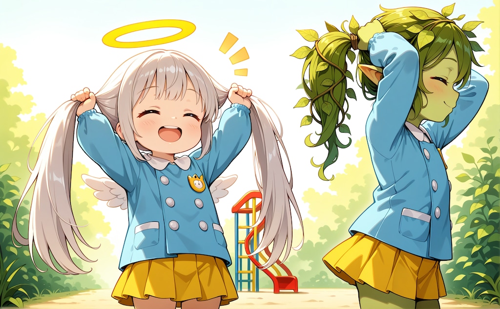 つのー、しっぽー！