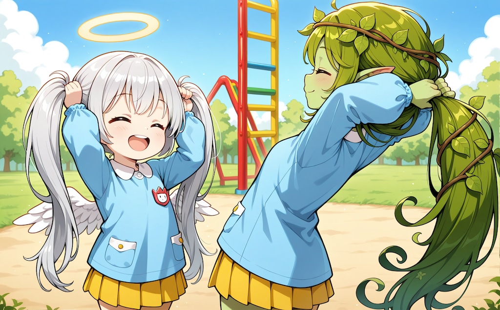 つのー、しっぽー！