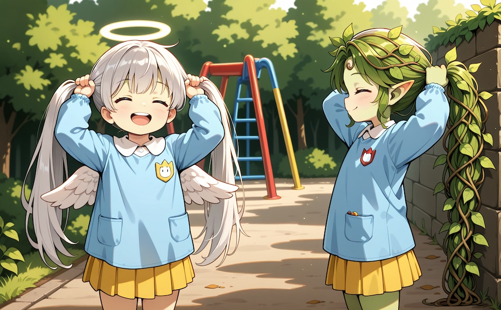 つのー、しっぽー！
