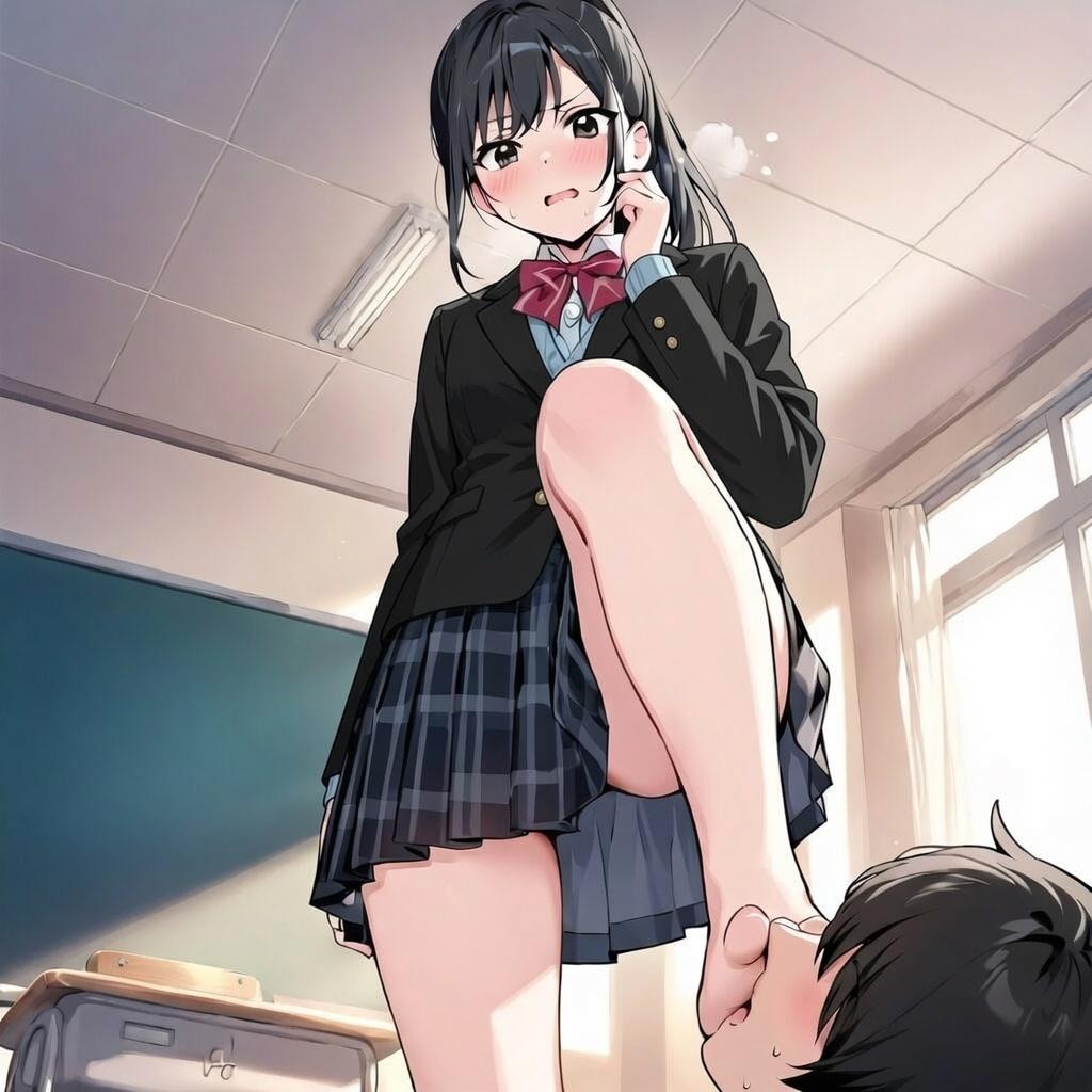 踏まれている