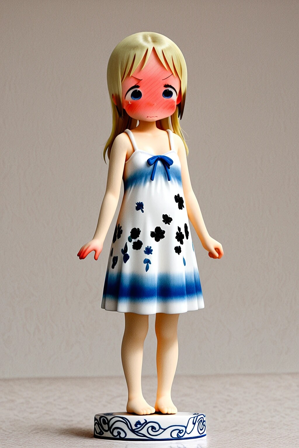 ぐぬぬ陶器人形