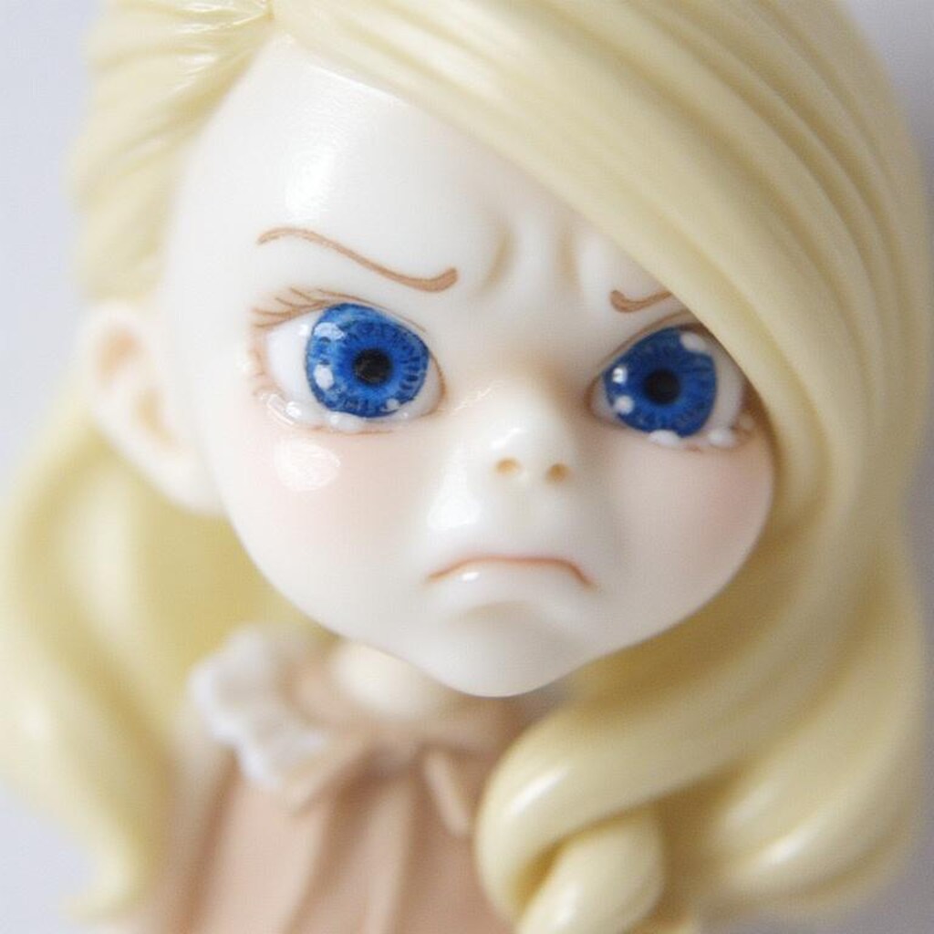 ぐぬぬ陶器人形