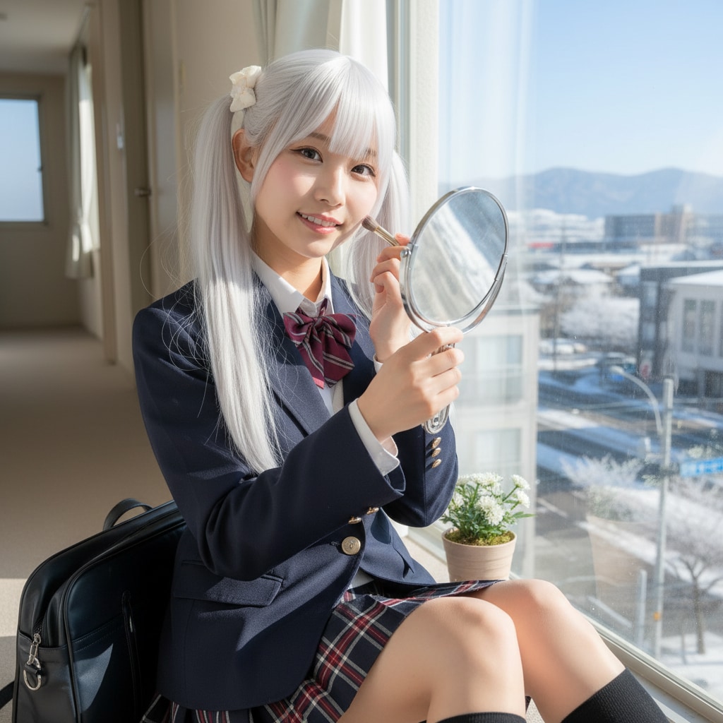 白ツイさん。ブレザー