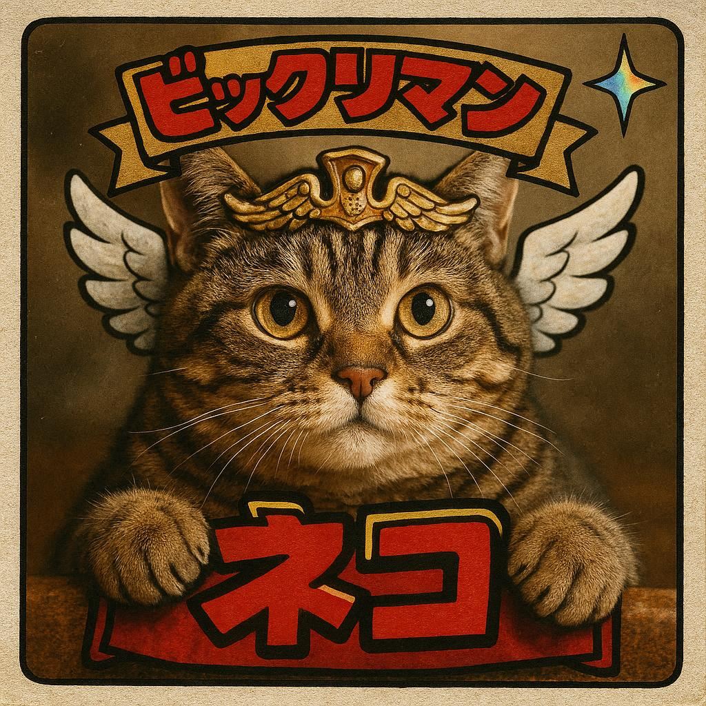 猫のビックリマンシール