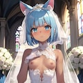 ウェディングにゃんこ 1枚目
