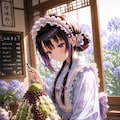 紫陽花かき氷 2枚目
