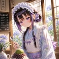 紫陽花かき氷 3枚目