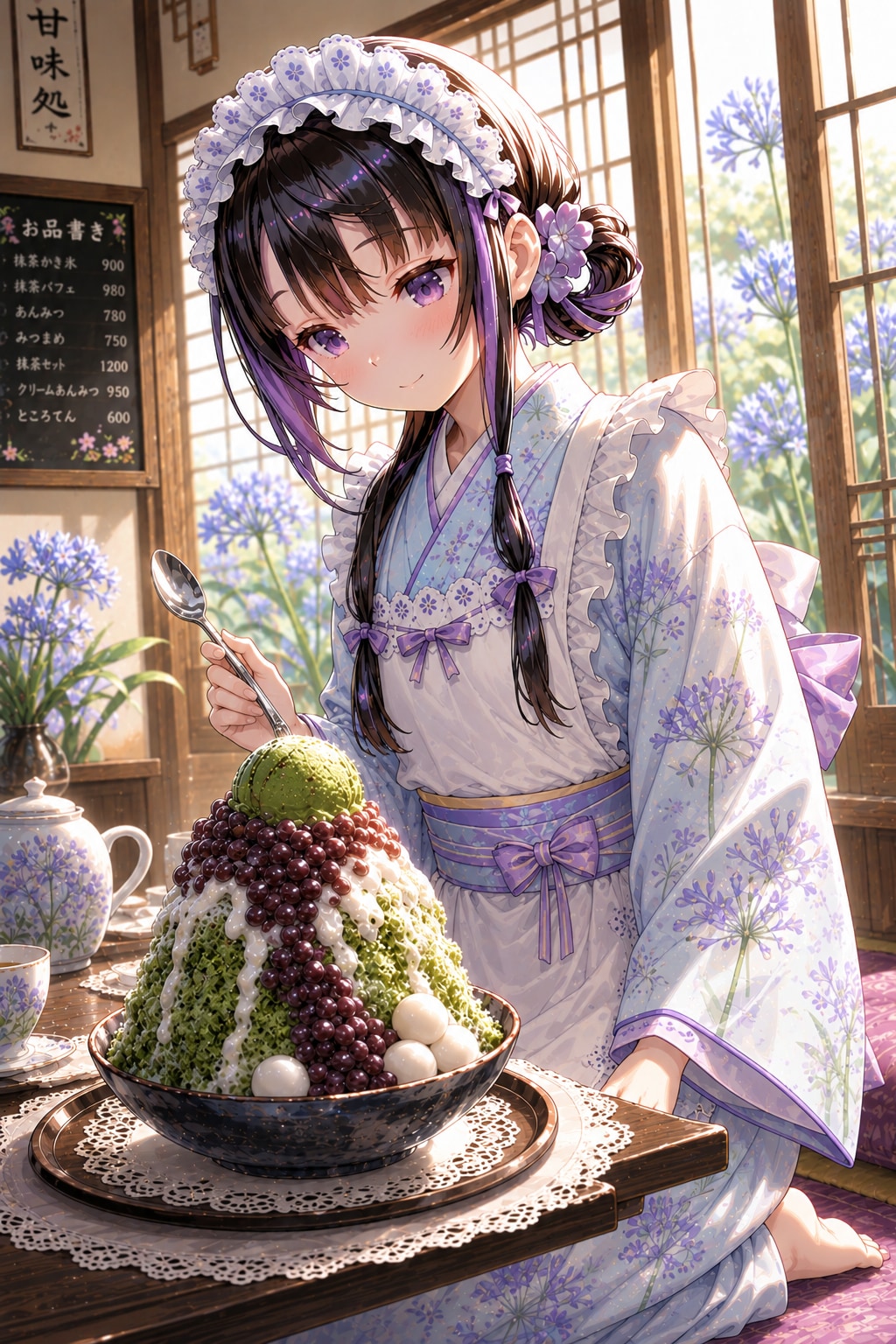 紫陽花かき氷