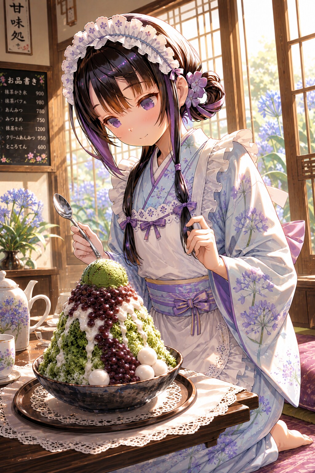 紫陽花かき氷