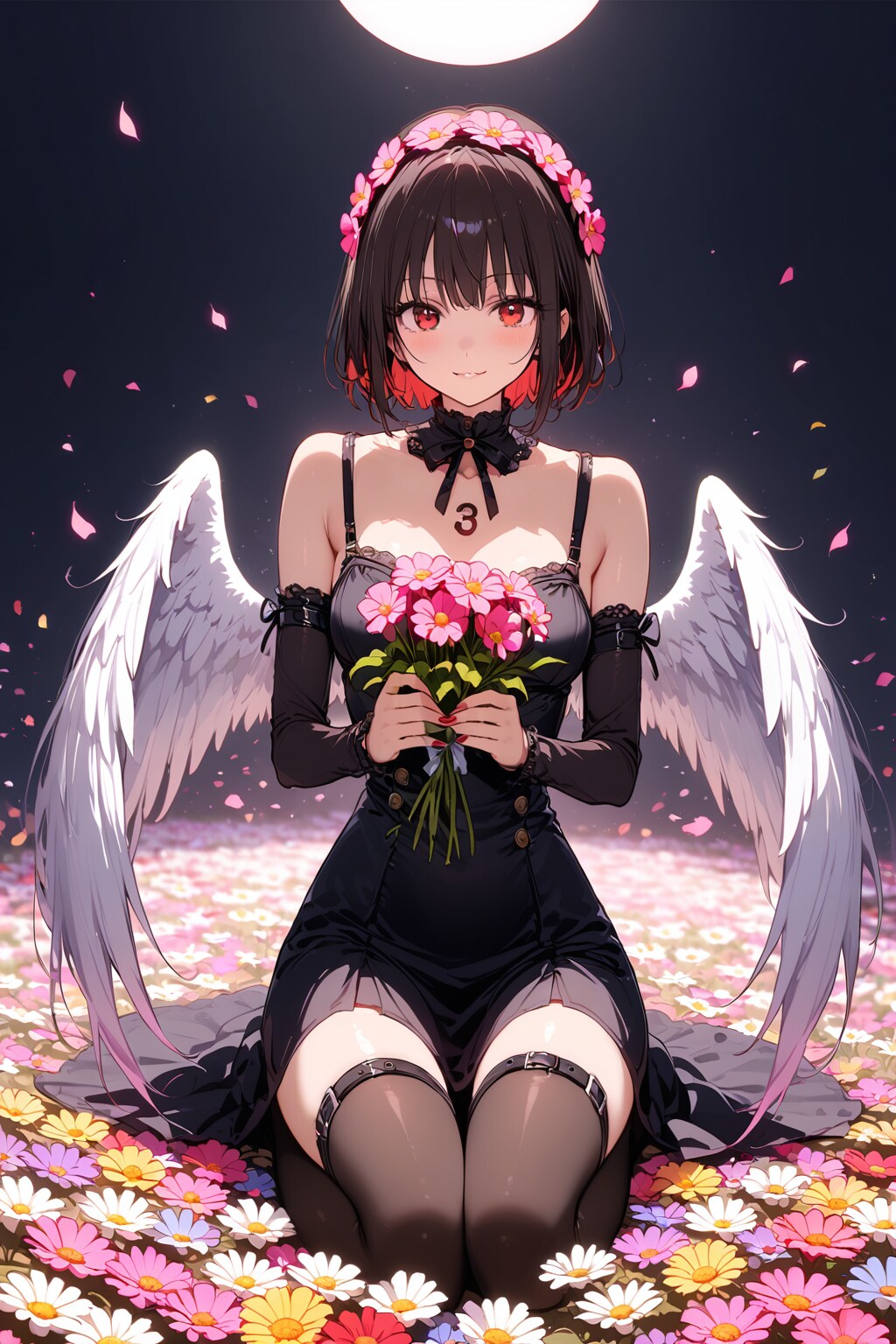 【天使】花と天使