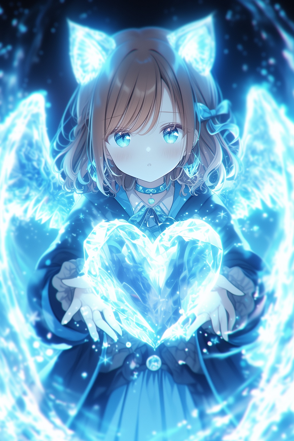 猫耳ガールと煌めく翼