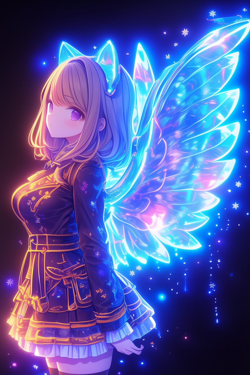 猫耳ガールと煌めく翼