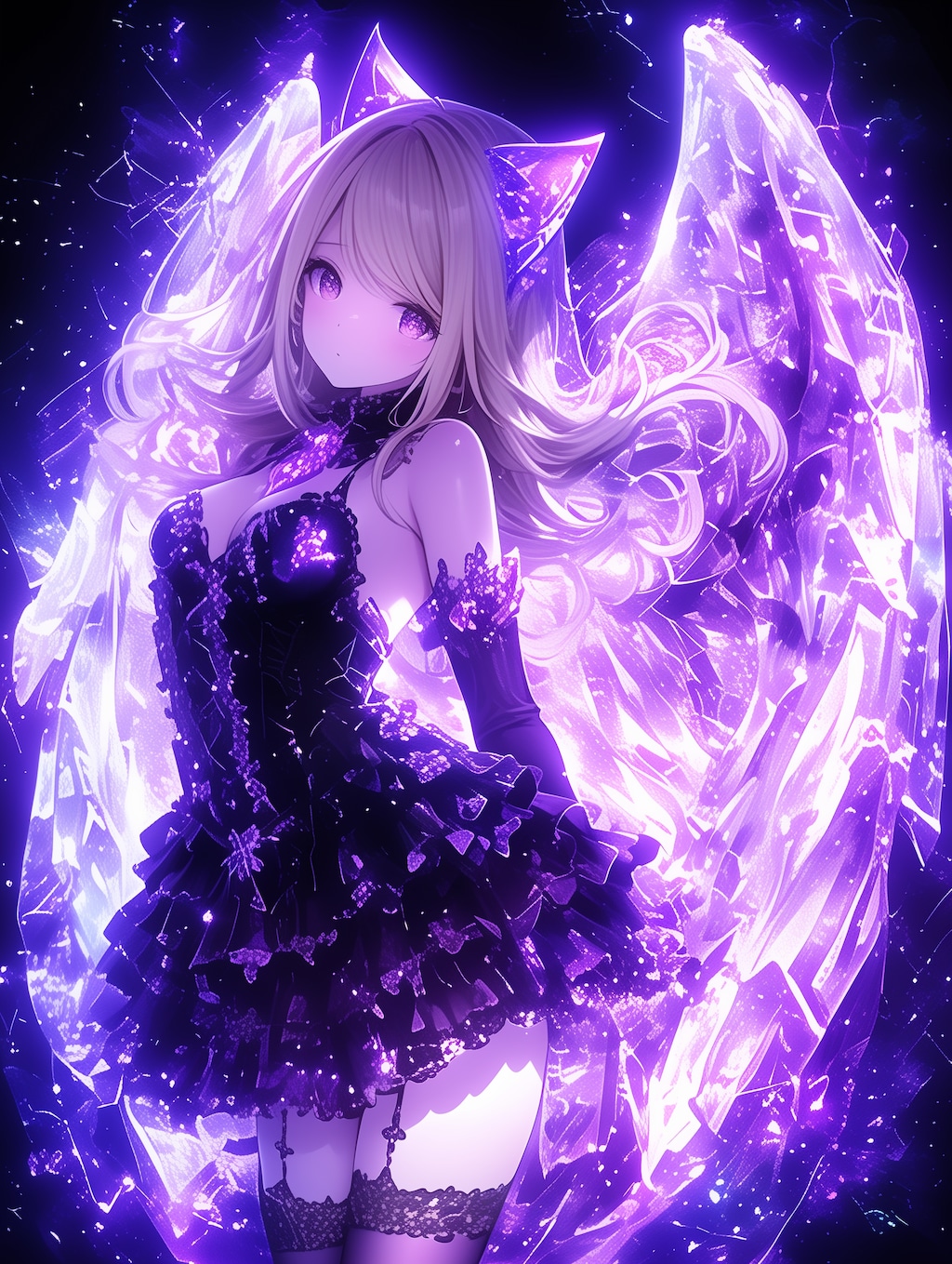 猫耳ガールと煌めく翼