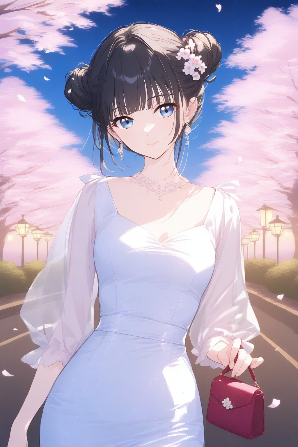 夜桜のおだんごちゃん☺️🍡✨