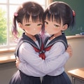 女の子同士…？ 2枚目