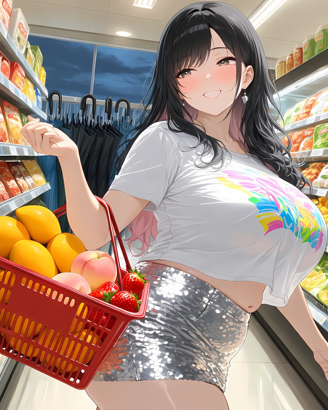 お疲れ！スーパーで晩ご飯の買い出し🛒💖