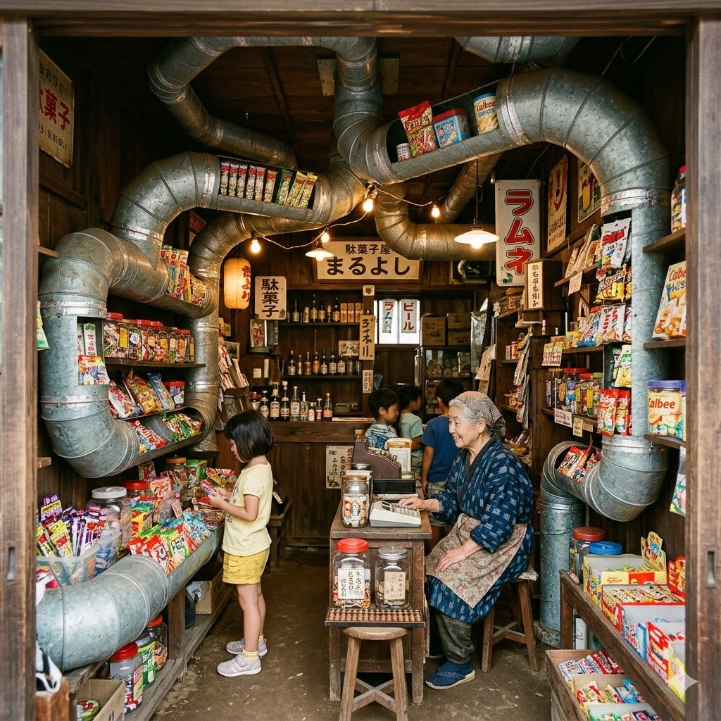 ダクトの多い駄菓子屋 | の人気AIイラスト・グラビア