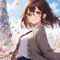 眼鏡女子 楓のお菓子の国 4枚目