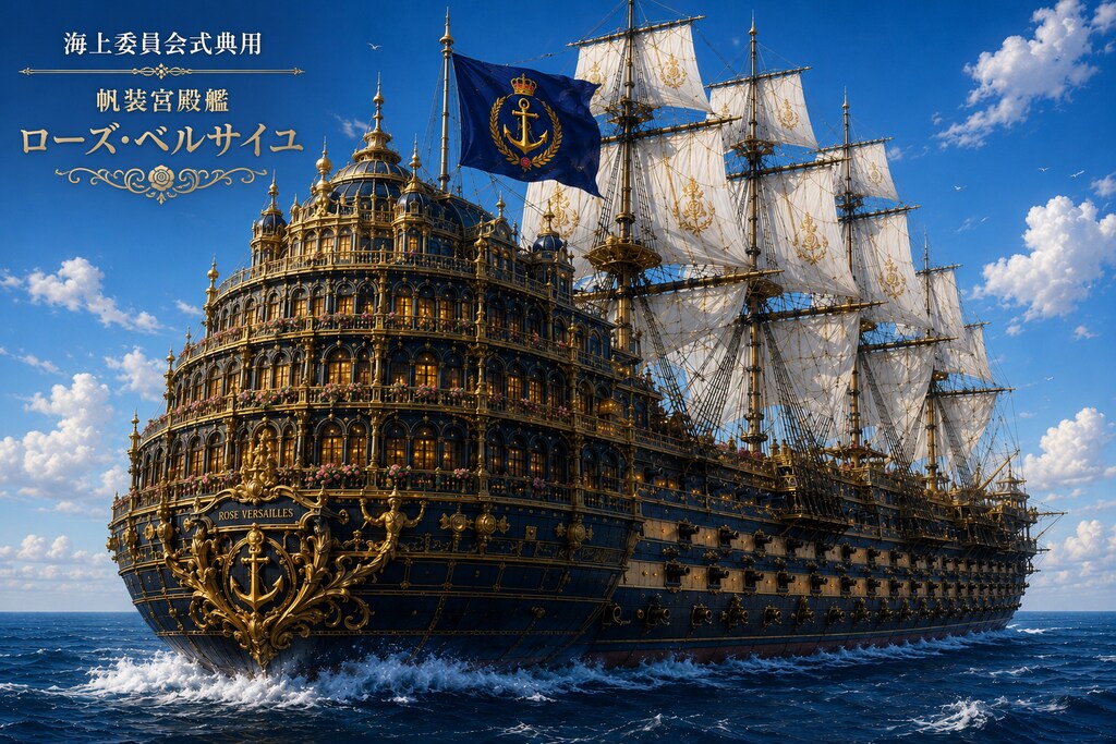 海上委員会式典用帆装宮殿艦『ローズ・ベルサイユ』