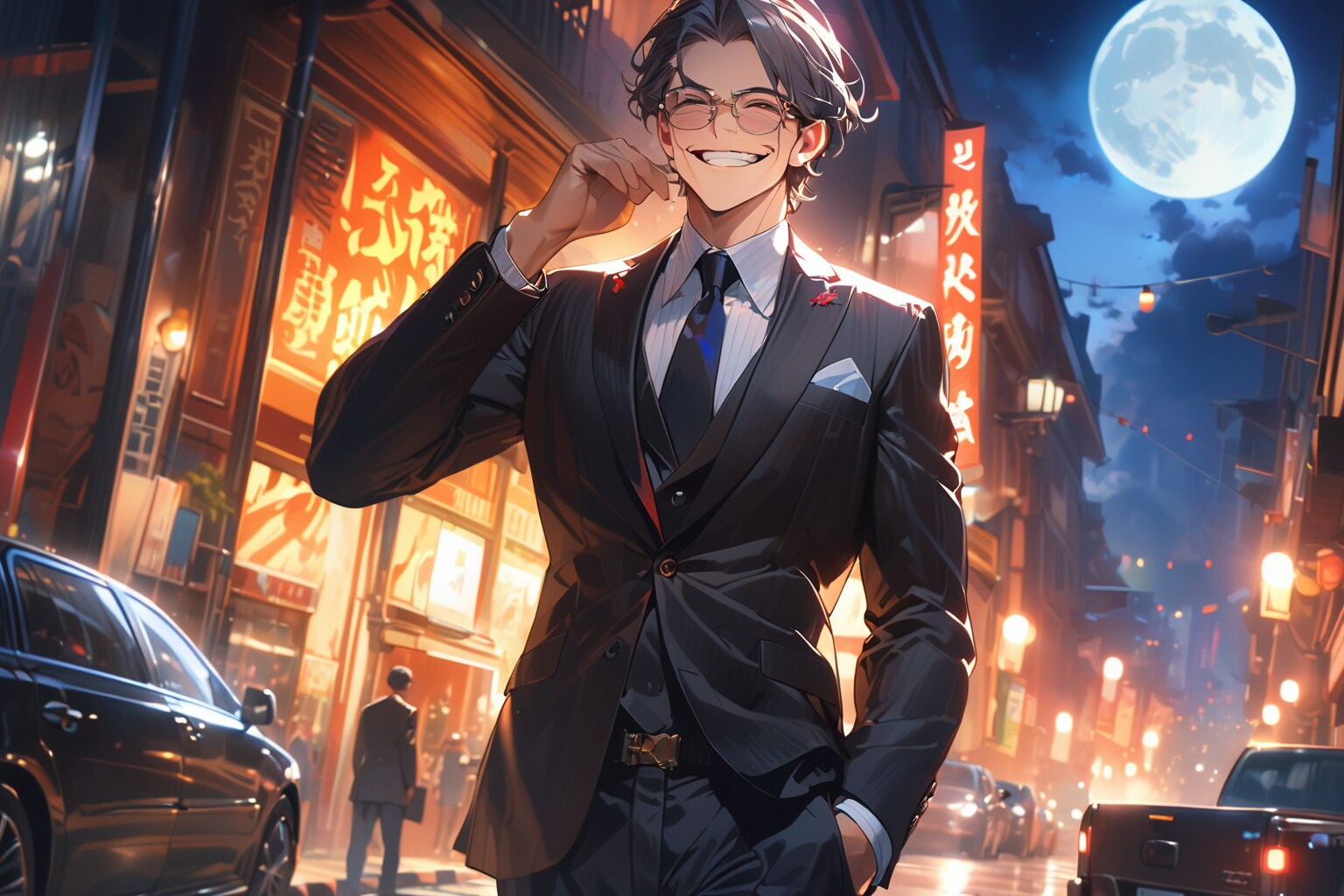眼鏡ビジネスマン