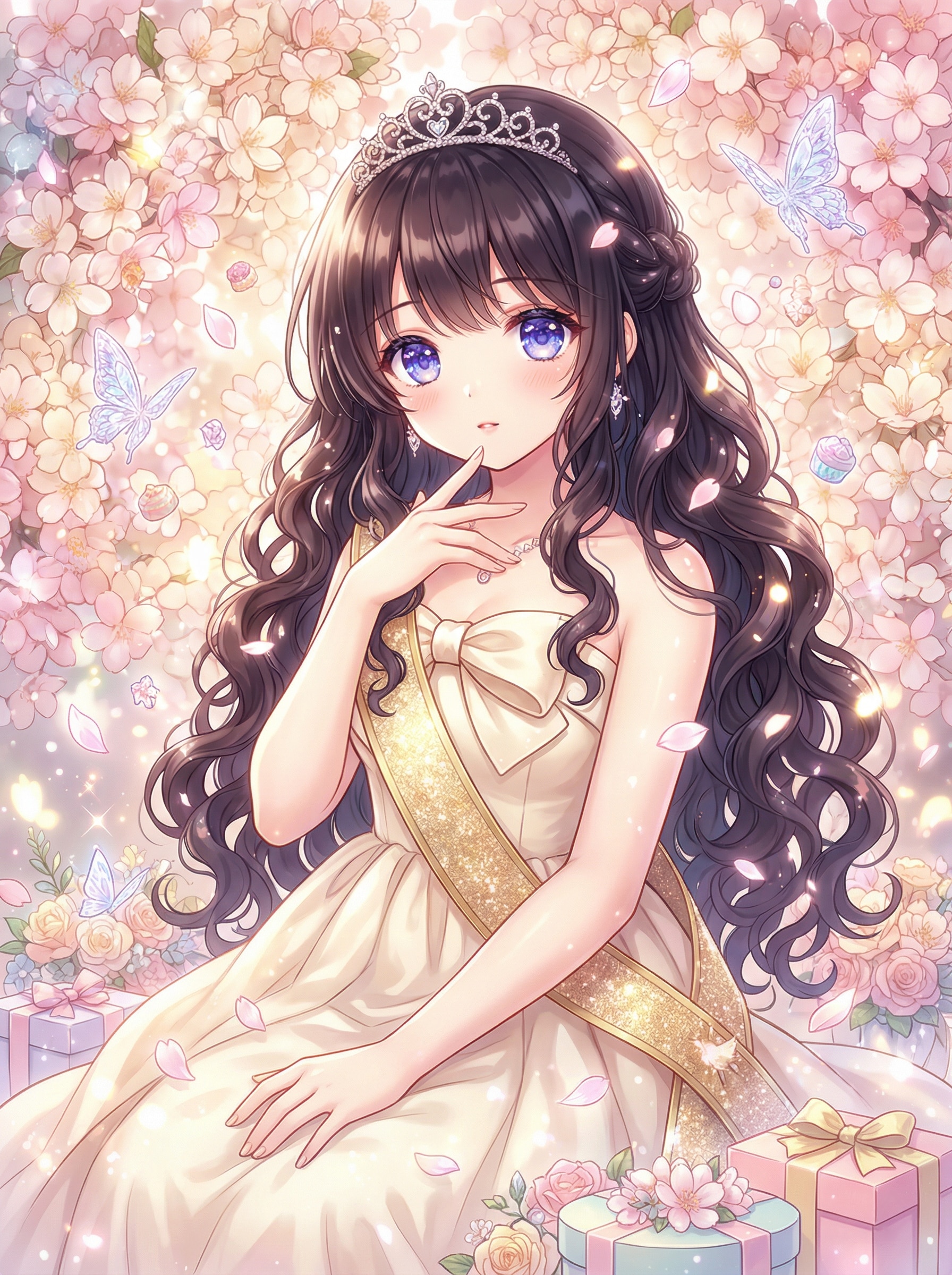 花冠の誕生祝姫 | の人気AIイラスト・グラビア