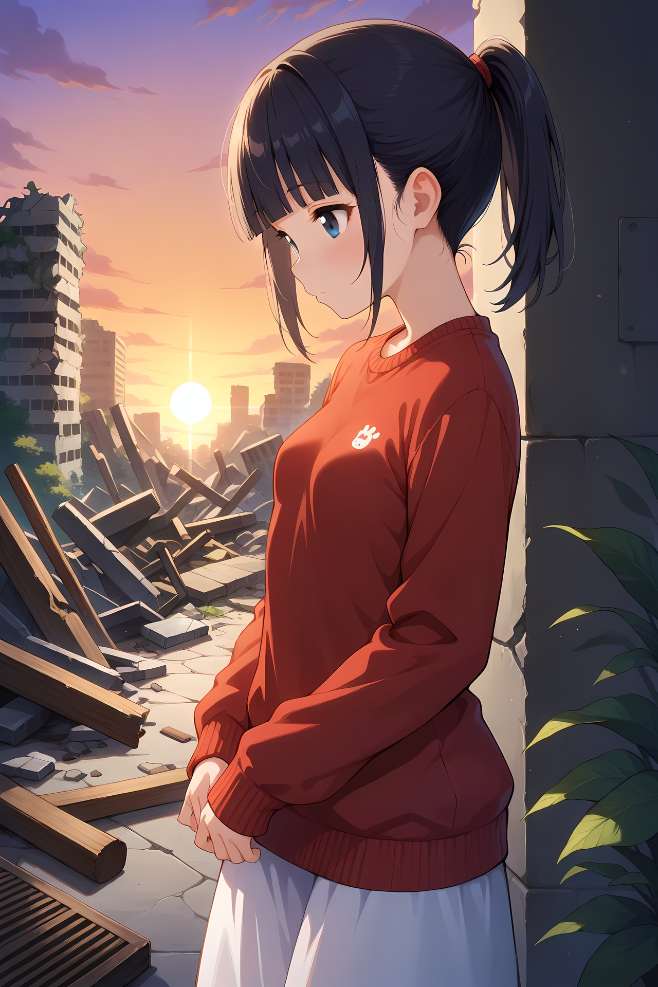 落日 | の人気AIイラスト・グラビア