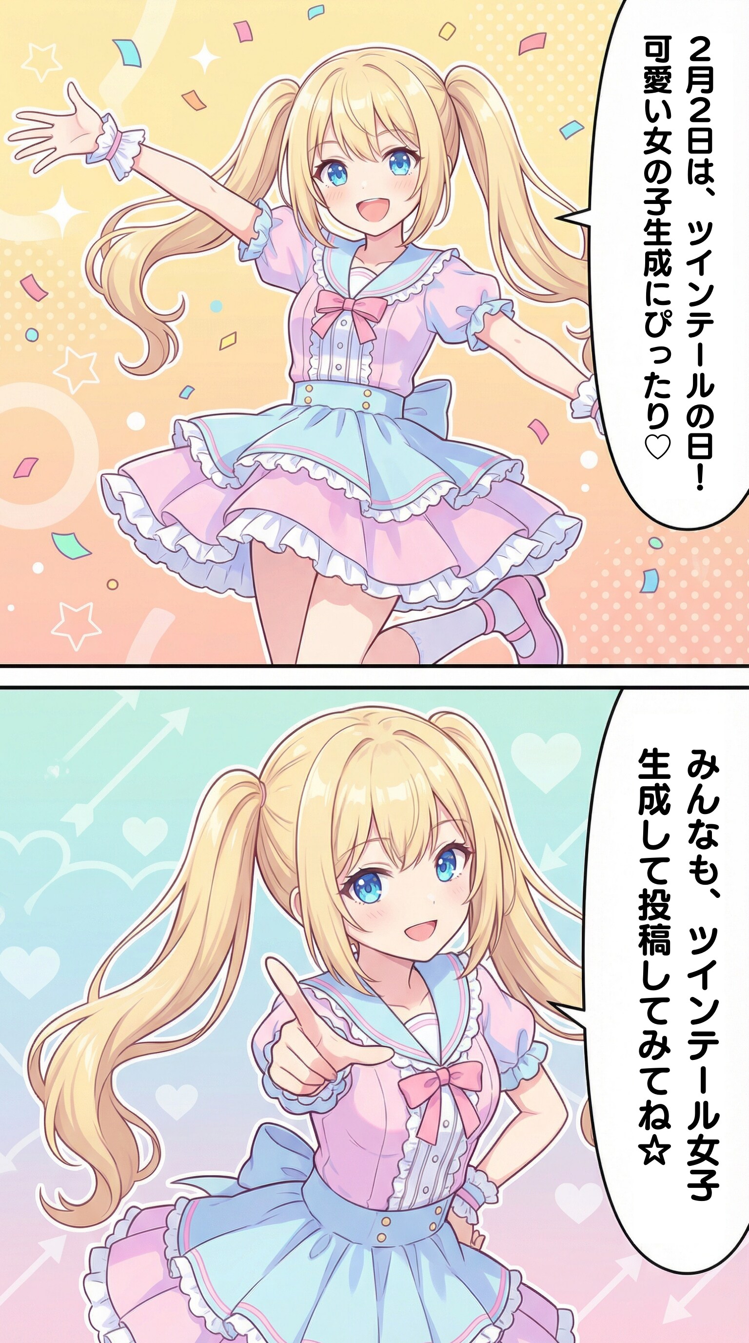 ツインテールの日 | の人気AIイラスト・グラビア