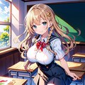 クラスで話題の巨乳っ子 2枚目
