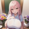 桃髪ロング爆乳ちゃん 4枚目