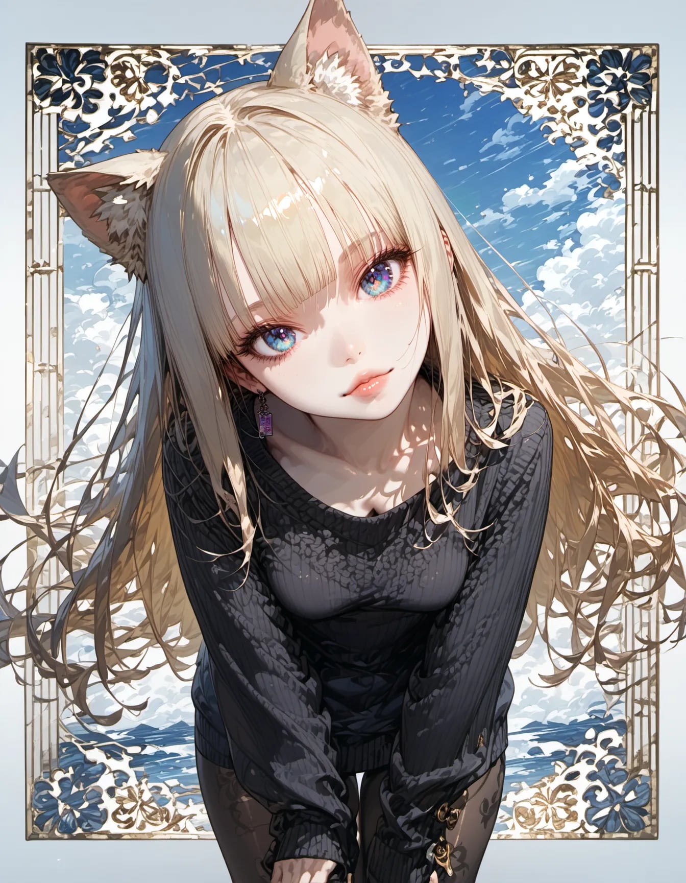 Framed by the Summer Sky | の人気AIイラスト・グラビア