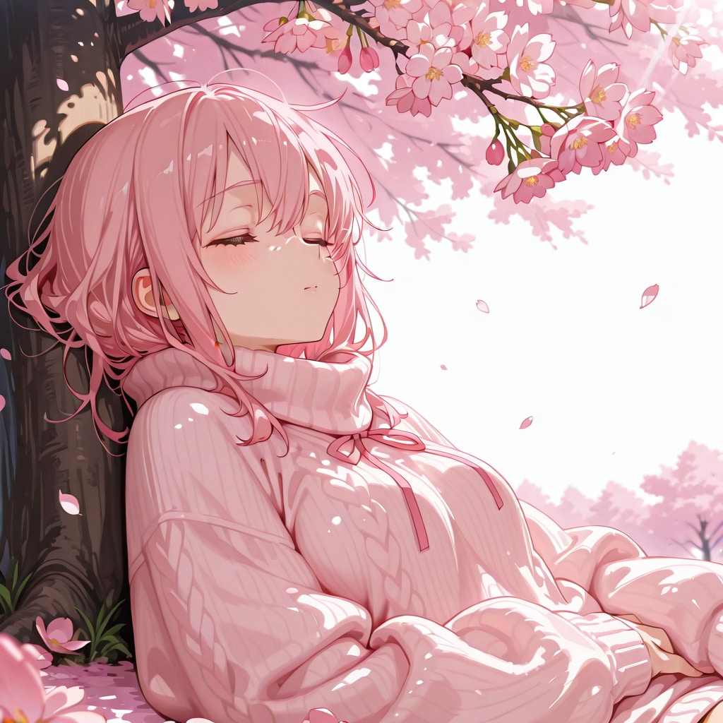 桜の木の下で眠る
